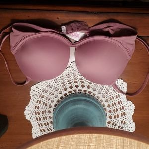 Pink Victoria Secret pushup Bra 32A (NWOT)